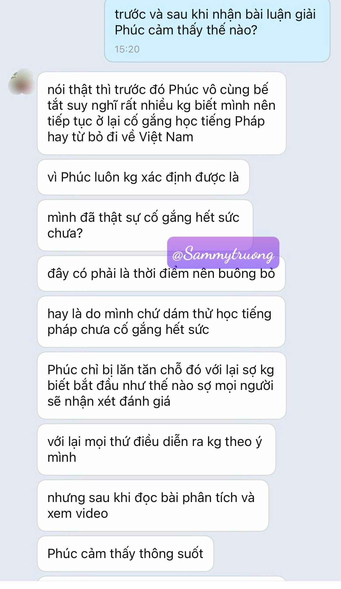 Phản hồi thực tế của khách hàng sau khi nhận bài luận giải